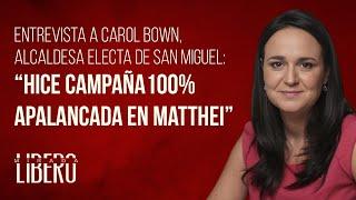 Entrevista a Carol Bown, alcaldesa electa de San Miguel: “Hice campaña 100% apalancada en Matthei”