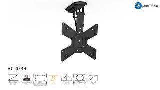 Soporte de TV motorizado, soporte de TV eléctrico para techo para interiores y exteriores HC PREMIUM