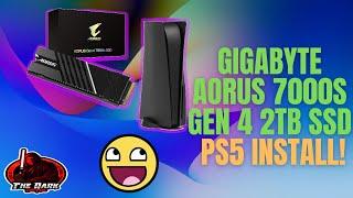 Gigabyte Aorus 7000s Gen 4 2TB PS5 Install!