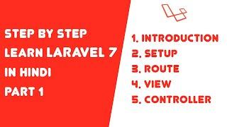 Step by step learn Laravel 7 in Hindi - Part 1