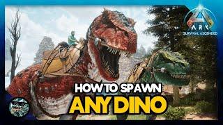 How to Spawn ANY Dino in Ark Survival Ascended