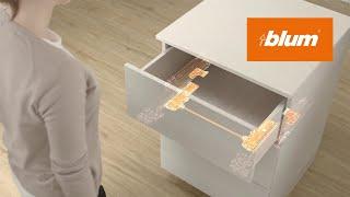 TIP-ON BLUMOTION for MOVENTO: mechanical opening system combined with soft close | Blum