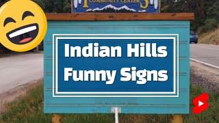 Indian Hills Funny Signs #Shorts