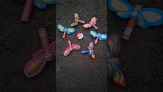 LIGHTING UP THE TOP AND BUTTERFLY FIREWORKS!!! SO FUN #experiment #firecracker #fireworks #shorts