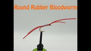 Flytying; The Round Rubber Bloodworm