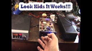 Palomar TX100 CB Linear Amplifier Restoration Part 2, Preamp Repair, First Fire up, TX LED change.