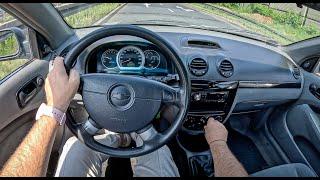 2005 Chevrolet Lacetti [1.4 i 16V 95HP]  |0-100| POV Test Drive #1736 Joe Black