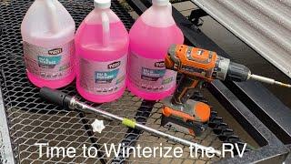 Time to Winterize the RV - Save money and DIY!!!