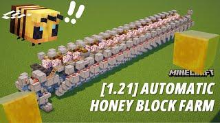 1.21 Auto Honey Block / Bee Farm Tutorial [Simple Farm] [Java/Bedrock Edition]