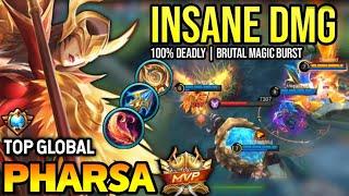 PHARSA BEST BUILD 2023 | TOP GLOBAL PHARSA GAMEPLAY | MOBILE LEGENDS