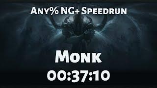 Diablo III: Reaper of Souls - Any% NG+ Monk Speedrun in 37:10