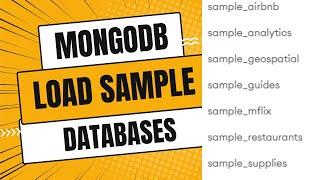 How to Add MongoDB Sample Databases in 2024