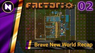 Factorio 0.18 Brave New World Recap #2 ROBOTS AND WALLS | Livestream Content