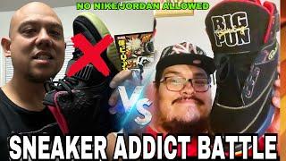 EWINGKING VS THESNEAKERADDICT SNEAKER BATTLE  stipulation on Delz , no Jordans no Nike shoes