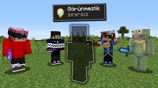 Minecraft Manhunt ama Sınırsız GÖRÜNMEZLİK Efektine Sahibim...