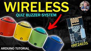 Wireless Quiz Buzzer System using Arduino, nRF24L01 and TP4056 lithium battery charger