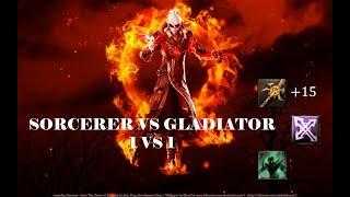 Aion 2.5 Arena of Discipline Sorcerer vs Gladiator PVP  (vs Godmachine)