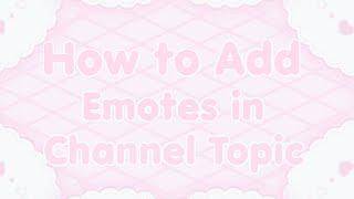 How to add emojis in channel topics | custom emojis in channel names | #moonbow #discordtutorails