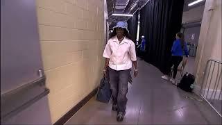 WNBA players showing their fashion before the Game 2