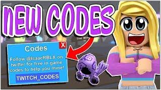 MYTHICAL NEW CODES + TWITCH CODES ROBLOX MINING SIMULATOR!!