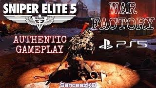 Sniper Elite 5 - AUTHENTIC GAMEPLAY PS5 - WAR FACTORY - SanceszKO