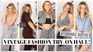 All VINTAGE TRY-ON HAUL! Thrifted Fashion