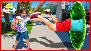 Ryan magic toy hunt adventure for Ryan's World Giant Surprise Eggs!!!