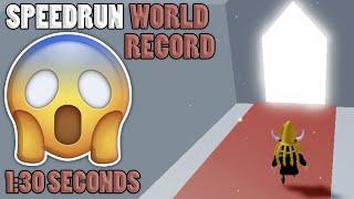 WORLD RECORD - 1:30 SECONDS // SPEEDRUN // NO POWER UPS | Tower Of Hell ROBLOX