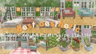 aesthetic addon that make your house more beautiful  MCPE 1.18-1.19 