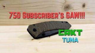 750 Subscriber's GAW!!! CRKT Tuna Pocket Knife!!!(Knathan's Knives)