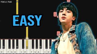 BTS Jin - I’ll Be There | EASY Piano Tutorial by Pianella Piano