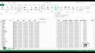 Microsoft Excel 2016 Sparklines