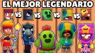 CUAL ES EL MEJOR BRAWLER LEGENDARIO? | AMBER vs SPIKE vs CROW vs LEON vs SANDY | BRAWL STARS