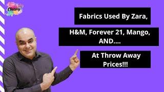 Fabric Used By Zara, H&M, Forever 21, Mango, AND..... at Throw Away Prices!!!