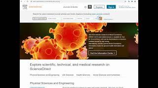 Introduction to Science Direct