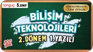 5.Sınıf Bilişim Teknolojileri 2.Dönem 1.Yazılıya Hazırlık  #2025