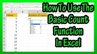 How To Use The Basic Count Function In Excel Explained - How To Count The Number Of Cells In Excel