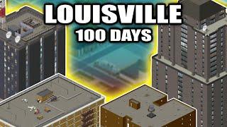 I Survived 100 DAYS As a BURGER FLIPPER In LOUISVILLE Build 42