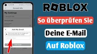 So bestätigen Sie Ihre E-Mail-Adresse bei Roblox | So fügen Sie Ihre E-Mail-Adresse zu Roblox hinzu