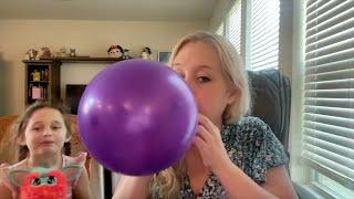 Blowing up balloons and drawing on them with sharpies #ASMR