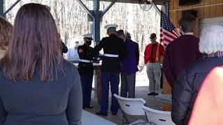 Frank Healey's Memorial Ceremony - Flag Folding & Presentation - 3/29/21