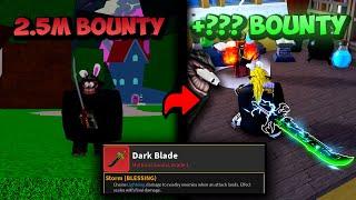 When You Get Storm On Dark Blade (Blox Fruits Bounty Hunting)