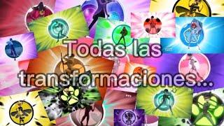 Todas la transformaciones de Miraculous Ladybug (en español) - •Ramita Miraculous Roblox•