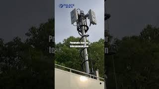 Telescopic mast for lifting telecommunication device #telecom#antenna#radio#communication#telescopic