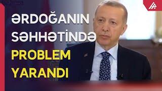 Ərdoğan özünü pis hiss etdi, canlı yayım dayandı - APA TV