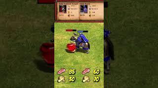 Elite Teutonic Knight vs Elite Boyar | The Three Kingdoms | AoE2 #Shorts