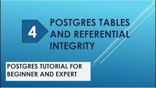 Postgres Tables And Referential Integrity