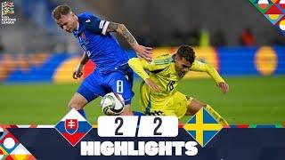 Slovakia vs Sweden 2-2 Highlights | UEFA Nations League - 2024/2025