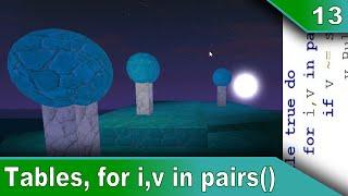 [13] Tables and for i,v in pairs() Loop - Roblox Scripting Tutorials