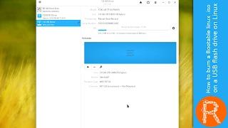 How to burn a Bootable linux .iso on a USB flash drive on Linux